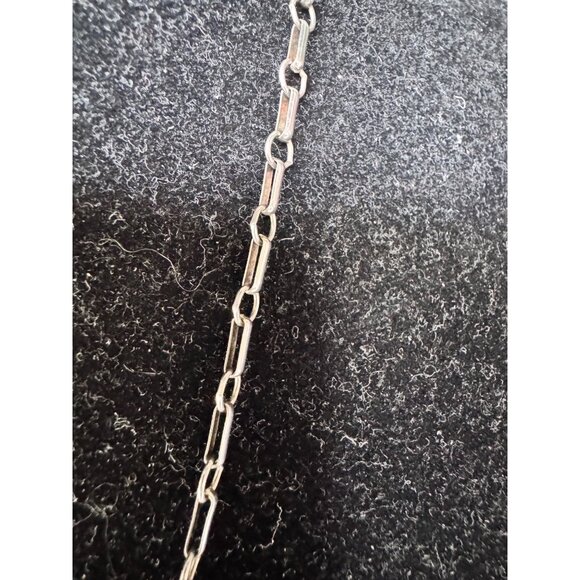 Native American Sterling Silver Navajo Necklace With Multi-Stone Inlay & Feather - Picture 4 of 8